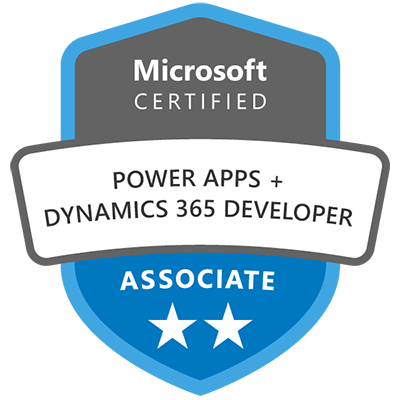 CERT Associate Dynamics365 + Power Apps Developer badge